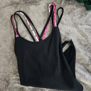 Victoria's Secret Strappy Black Bodysuit - XS